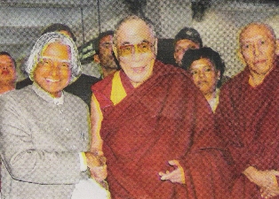 Kalam with Dalai Lama, Dharamsala